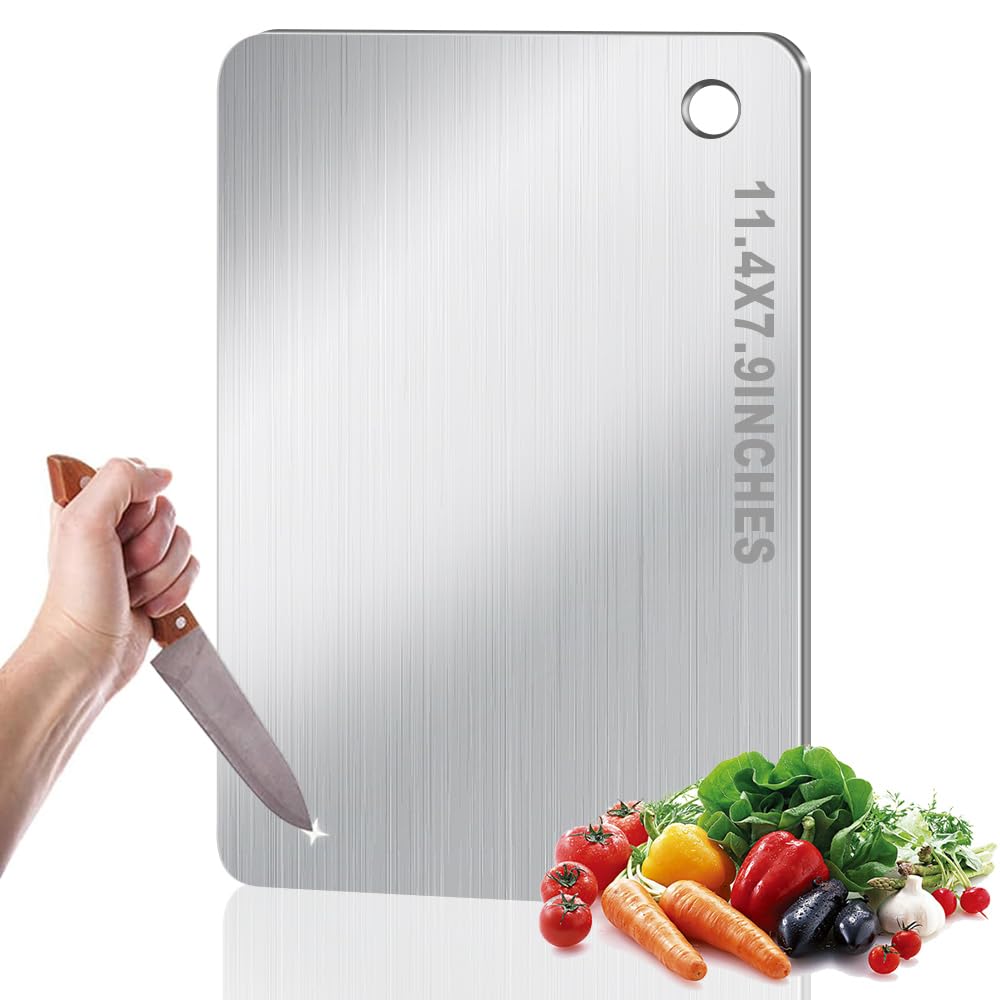Amazon.com: BLOCE Titanium Cutting Board for Kitchen, Stainless
